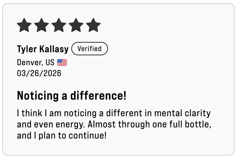 Tyler Kallasy  -  Noticing a difference!