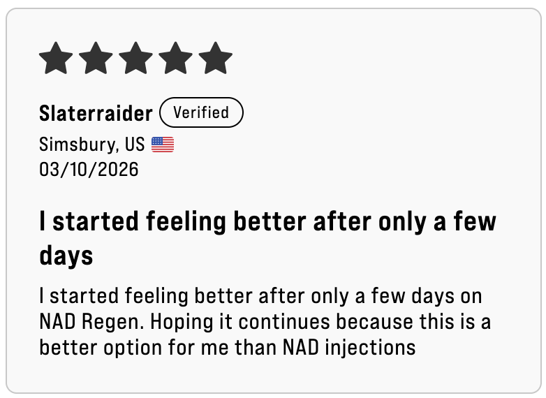 Slaterraider  -  Started feeling better after only a few days